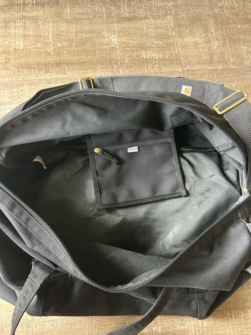 ▶️ Carhartt Legacy 23” Gear Bag Black Duffel Travel Gym Workwear Canvas - Picture 2 of 10